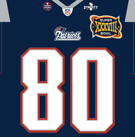 Patriots Super Bowl XXXVIII Jersey