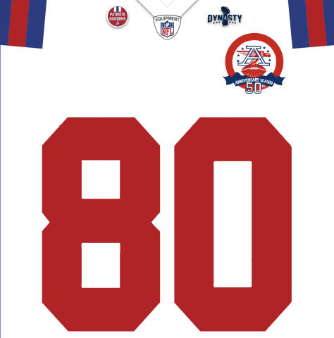 Patriots 2009 White AFL Throwback Jersey