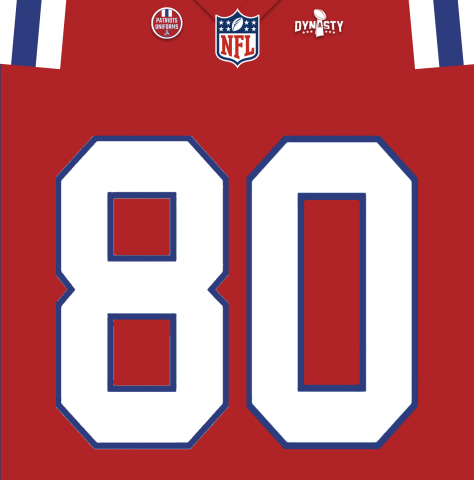 Patriots 2012 Red Throwback Jersey