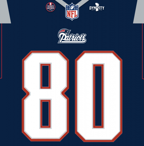 Patriots 2012-2014 Home Jersey