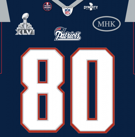 Patriots Super Bowl XLVI Jersey