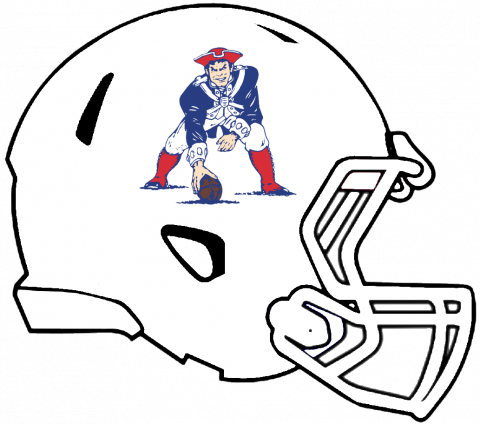 Patriots 2011-2012 Right Facing Throwback Helmet